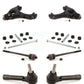 Front Suspension Control Arm And Ball Joint Assembly Steering Tie Rod End Stabilizer Bar Link Kit (8Pc) For Chevrolet Silverado 1500 GMC Sierra Classic KTR-100364