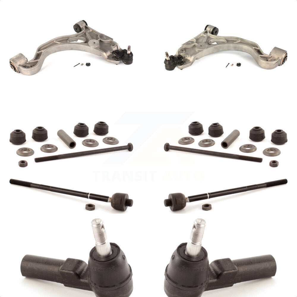 Front Suspension Control Arm And Ball Joint Assembly Steering Tie Rod End Stabilizer Bar Link Kit (8Pc) For Buick LeSabre Cadillac DeVille Park Avenue Pontiac Bonneville Seville Oldsmobile Aurora Riviera KTR-100370