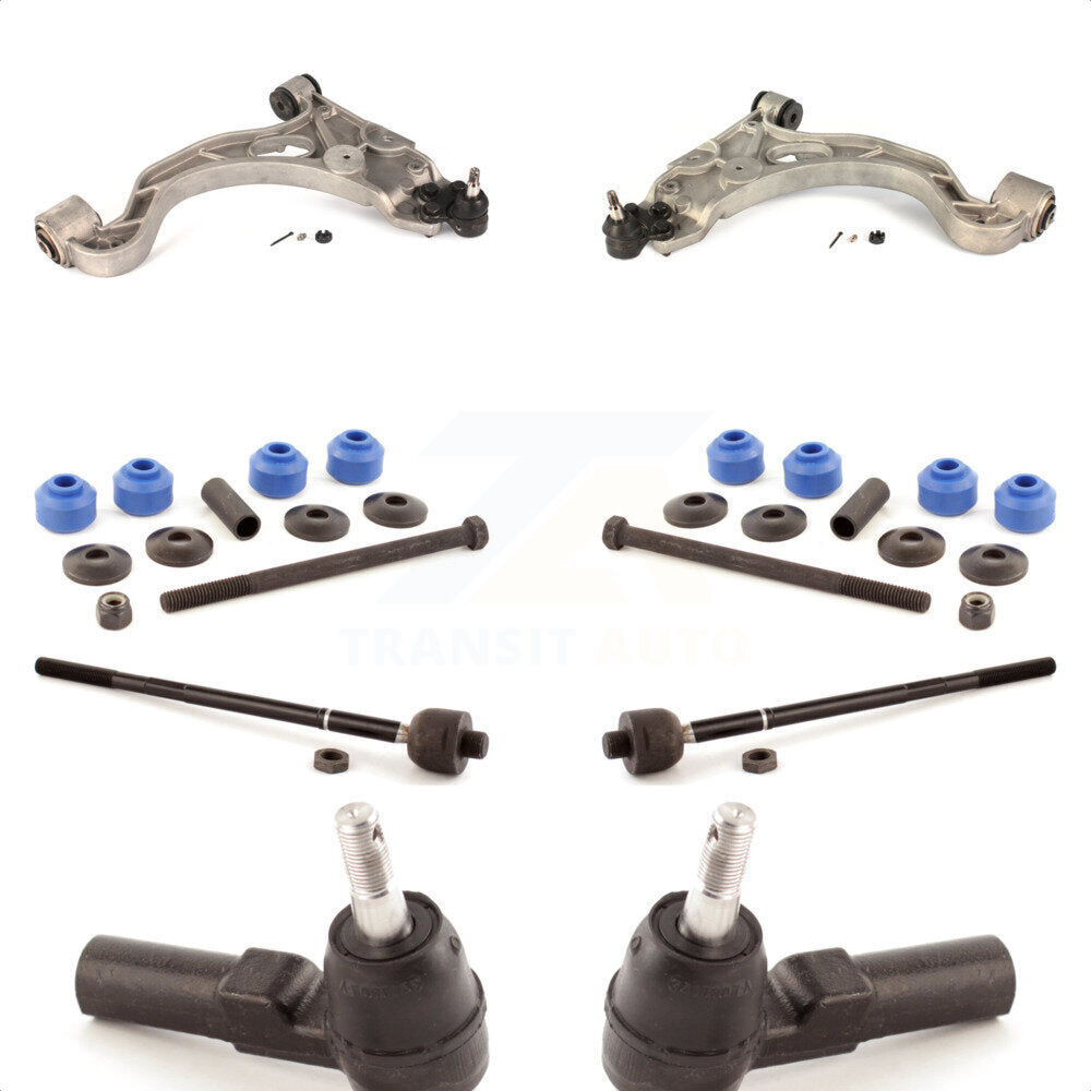 Front Suspension Control Arm And Ball Joint Assembly Steering Tie Rod End Stabilizer Bar Link Kit (8Pc) For Buick LeSabre Cadillac DeVille Park Avenue Pontiac Bonneville Seville Oldsmobile Aurora Riviera KTR-100373
