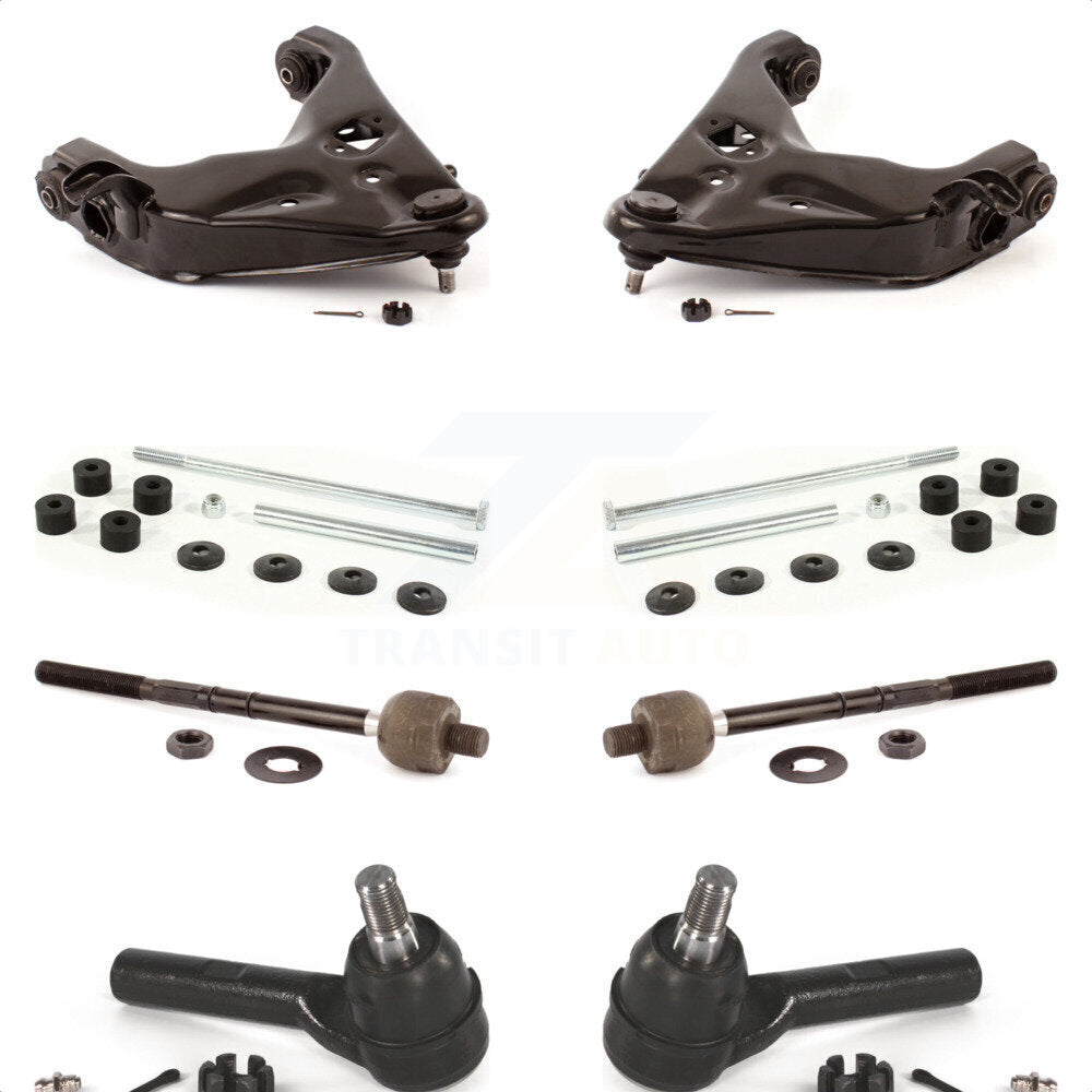 Front Suspension Control Arm And Ball Joint Assembly Steering Tie Rod End Stabilizer Bar Link Kit (8Pc) For Ford Explorer Sport Trac KTR-100377