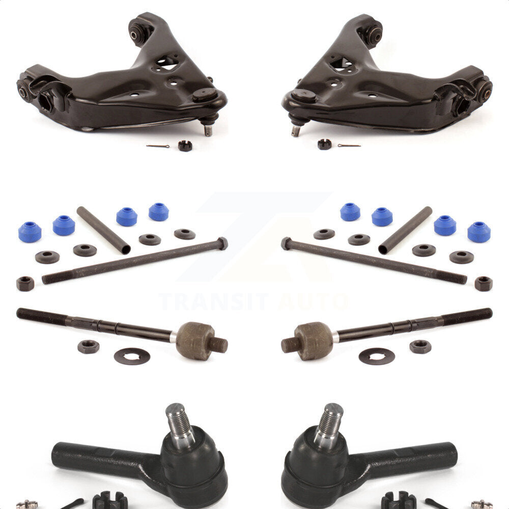 Front Suspension Control Arm And Ball Joint Assembly Steering Tie Rod End Stabilizer Bar Link Kit (8Pc) For 2001-2005 Ford Explorer Sport Trac KTR-100380