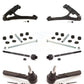 Front Suspension Control Arm And Ball Joint Assembly Steering Tie Rod End Stabilizer Bar Link Kit (8Pc) For Chevrolet Silverado 1500 GMC Sierra Classic KTR-100390