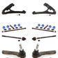 Front Suspension Control Arm And Ball Joint Assembly Steering Tie Rod End Stabilizer Bar Link Kit (8Pc) For Chevrolet Express 1500 2500 GMC Savana AWD KTR-100393