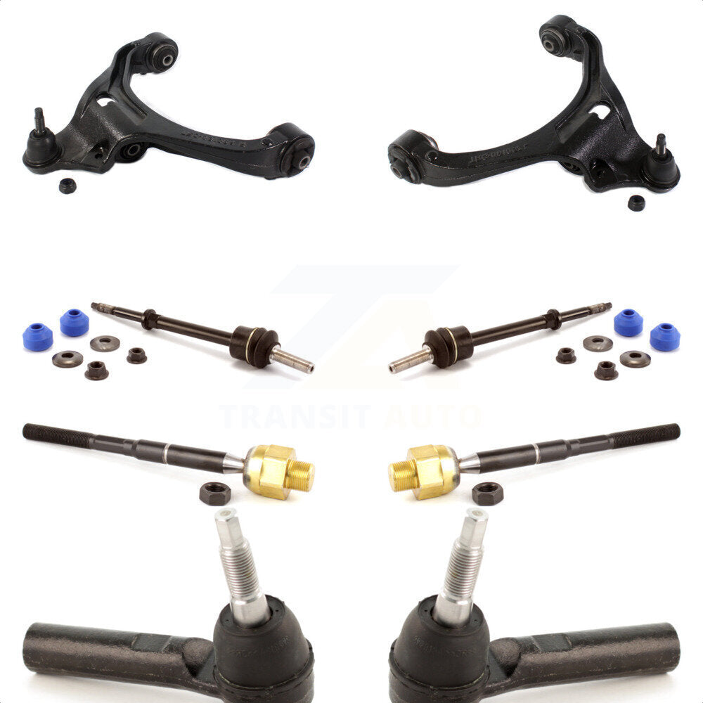 Front Suspension Control Arm And Ball Joint Assembly Steering Tie Rod End Stabilizer Bar Link Kit (8Pc) For Dakota Dodge Mitsubishi Raider Ram KTR-100395