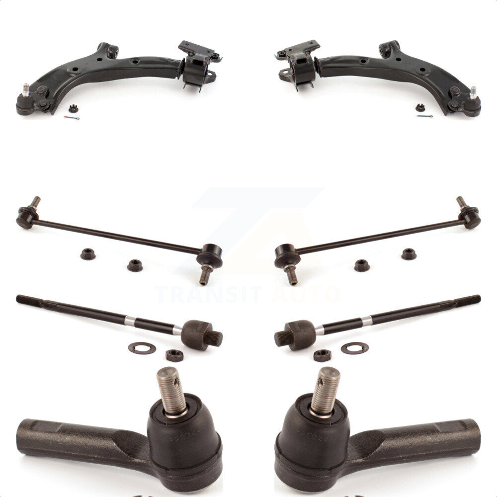 Front Suspension Control Arm And Ball Joint Assembly Steering Tie Rod End Stabilizer Bar Link Kit (8Pc) For 2007-2011 Honda CR-V Vehicles Manufactured In Japan KTR-100397