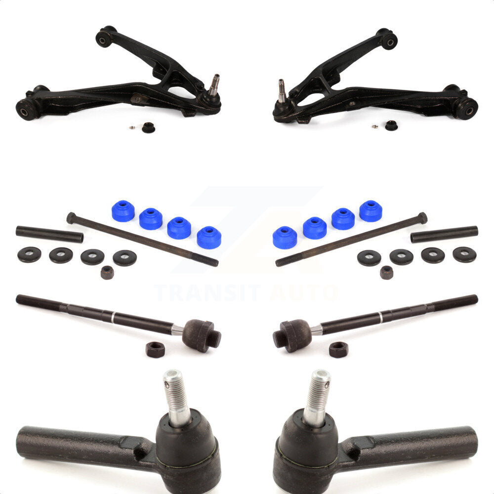 Front Suspension Control Arm And Ball Joint Assembly Steering Tie Rod End Stabilizer Bar Link Kit (8Pc) For Chevrolet Silverado 1500 GMC Sierra Tahoe Suburban Yukon Cadillac XL Avalanche Escalade ESV EXT KTR-100408