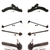 Front Suspension Control Arm And Ball Joint Assembly Steering Tie Rod End Stabilizer Bar Link Kit (8Pc) For Chevrolet Uplander Pontiac Montana Buick Terraza Saturn Relay With Sway Mounting Tab KTR-100418