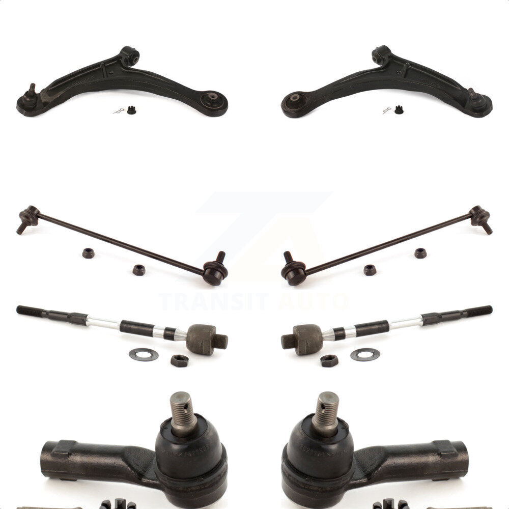 Front Suspension Control Arm And Ball Joint Assembly Steering Tie Rod End Stabilizer Bar Link Kit (8Pc) For 2006-2014 Honda Ridgeline KTR-100420