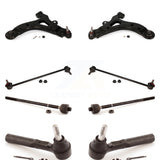Front Suspension Control Arm And Ball Joint Assembly Steering Tie Rod End Stabilizer Bar Link Kit (8Pc) For Chevrolet Uplander Pontiac Montana Buick Terraza Saturn Relay Without Sway Mounting Tab KTR-100421