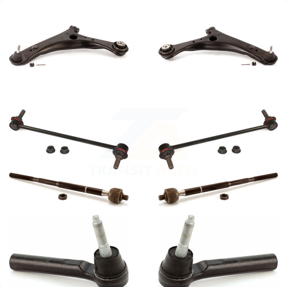 Front Suspension Control Arm And Ball Joint Assembly Steering Tie Rod End Stabilizer Bar Link Kit (8Pc) For 2008-2010 Chrysler Town & Country Dodge Grand Caravan KTR-100423
