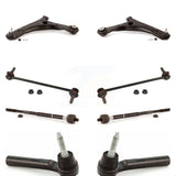 Front Suspension Control Arm And Ball Joint Assembly Steering Tie Rod End Stabilizer Bar Link Kit (8Pc) For Dodge Grand Caravan Chrysler Town & Country Ram C/V KTR-100424
