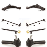 Front Suspension Control Arm And Ball Joint Assembly Steering Tie Rod End Stabilizer Bar Link Kit (8Pc) For 2008-2009 Mazda Tribute With 16mm Diameter Thread At Outer KTR-100432