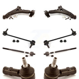 Front Suspension Control Arm And Ball Joint Assembly Steering Tie Rod End Stabilizer Bar Link Kit (8Pc) For Ford Focus KTR-100441