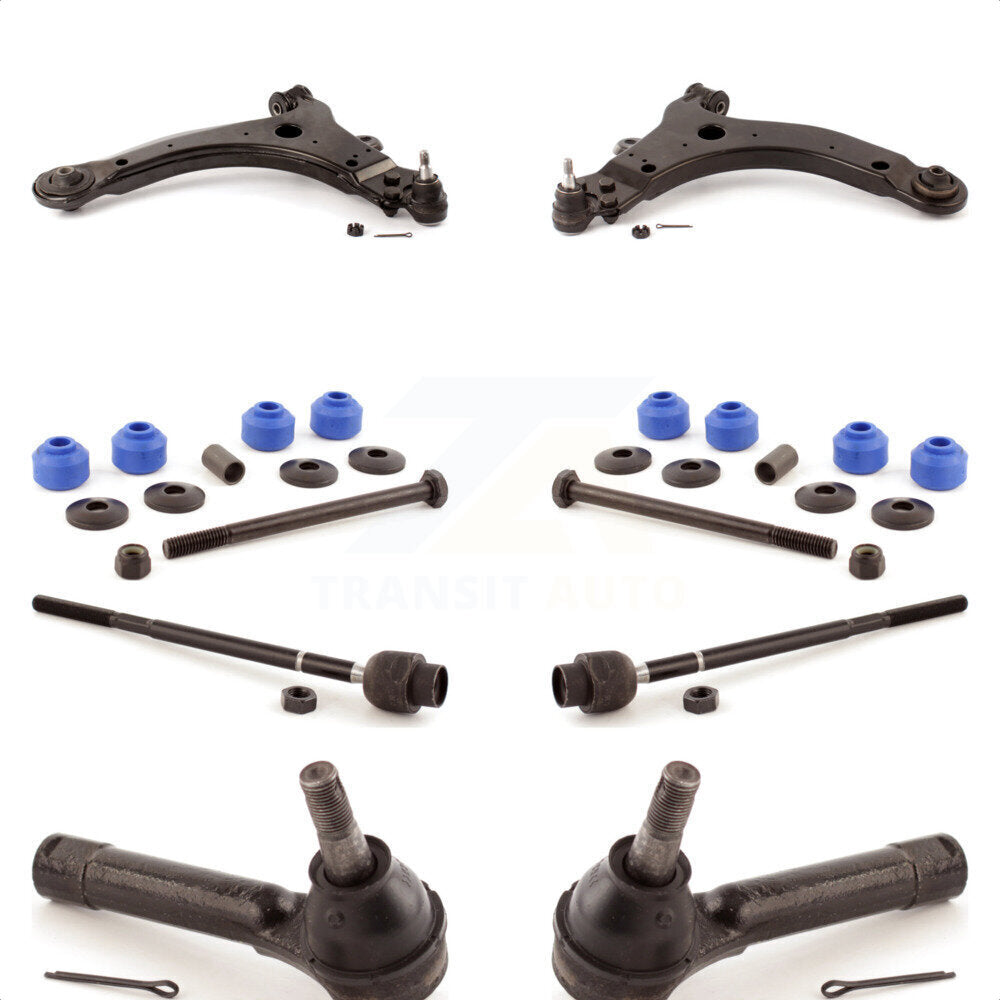 Front Suspension Control Arm And Ball Joint Assembly Steering Tie Rod End Stabilizer Bar Link Kit (8Pc) For Chevrolet Impala Pontiac Grand Prix Limited Monte Carlo KTR-100444