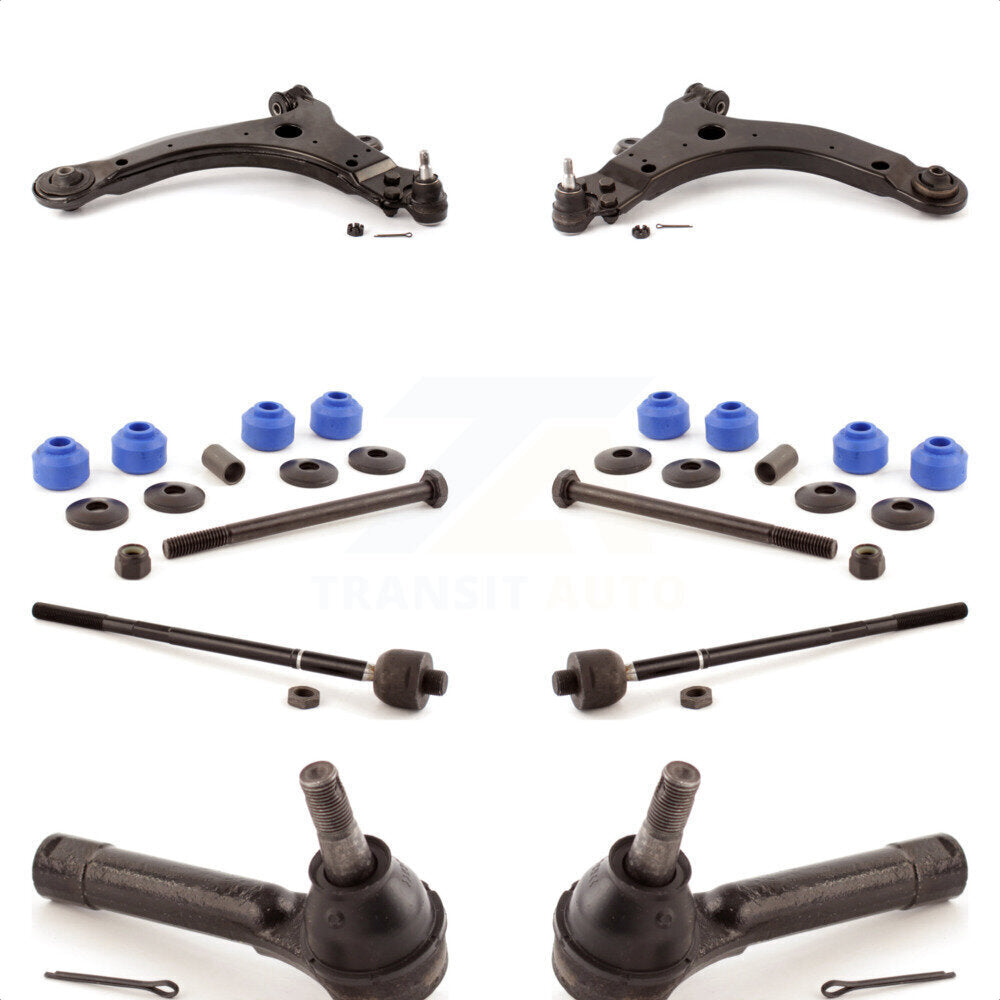 Front Suspension Control Arm And Ball Joint Assembly Steering Tie Rod End Stabilizer Bar Link Kit (8Pc) For Chevrolet Venture Pontiac Montana Oldsmobile Silhouette Trans Sport KTR-100446