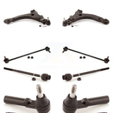 Front Suspension Control Arm And Ball Joint Assembly Steering Tie Rod End Stabilizer Bar Link Kit (8Pc) For Pontiac Grand Prix Buick LaCrosse Allure KTR-100452