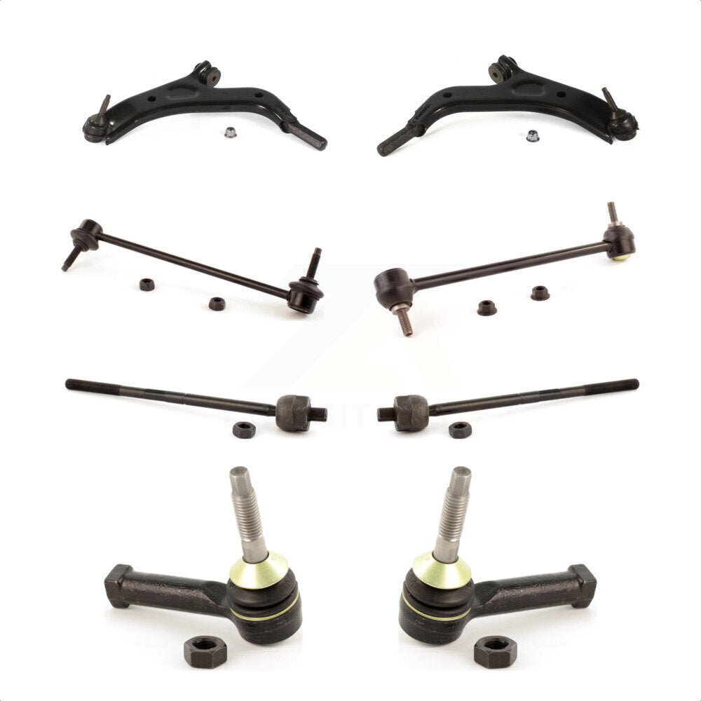 Front Suspension Control Arm And Ball Joint Assembly Steering Tie Rod End Stabilizer Bar Link Kit (8Pc) For 2008-2009 Ford Taurus X Mercury Sable KTR-100457
