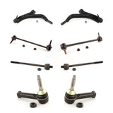 Front Suspension Control Arm And Ball Joint Assembly Steering Tie Rod End Stabilizer Bar Link Kit (8Pc) For 2008-2009 Ford Taurus X Mercury Sable KTR-100457