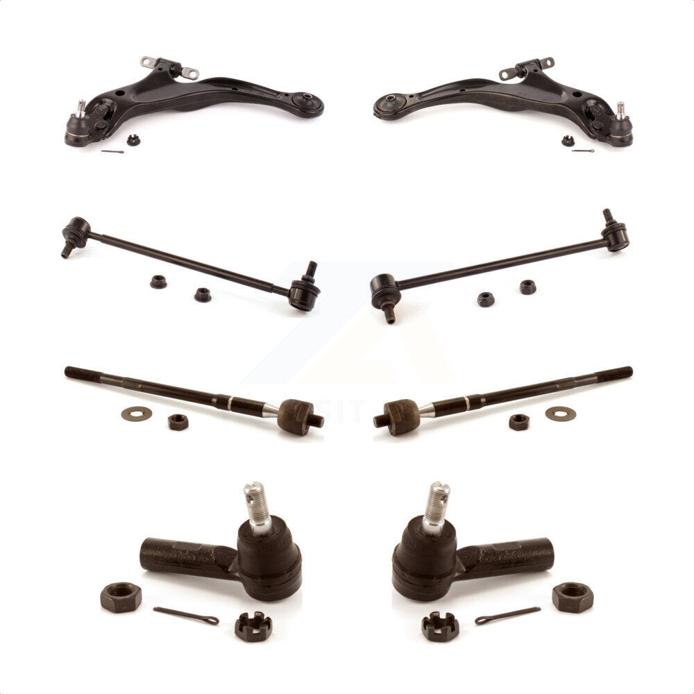 Front Suspension Control Arm And Ball Joint Assembly Steering Tie Rod End Stabilizer Bar Link Kit (8Pc) For Toyota Avalon Solara KTR-100465