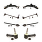 Front Suspension Control Arm And Ball Joint Assembly Steering Tie Rod End Stabilizer Bar Link Kit (8Pc) For 2009 Lincoln MKS KTR-100473