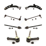Front Suspension Control Arm And Ball Joint Assembly Steering Tie Rod End Stabilizer Bar Link Kit (8Pc) For 2009 Lincoln MKS KTR-100473