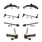Front Suspension Control Arm And Ball Joint Assembly Steering Tie Rod End Stabilizer Bar Link Kit (8Pc) For Ford Flex Lincoln MKS MKT KTR-100474