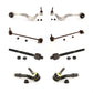 Front Suspension Control Arm And Ball Joint Assembly Steering Tie Rod End Stabilizer Bar Link Kit (8Pc) For BMW 530i 528i 525i 535i 550i 545i M5 KTR-100481