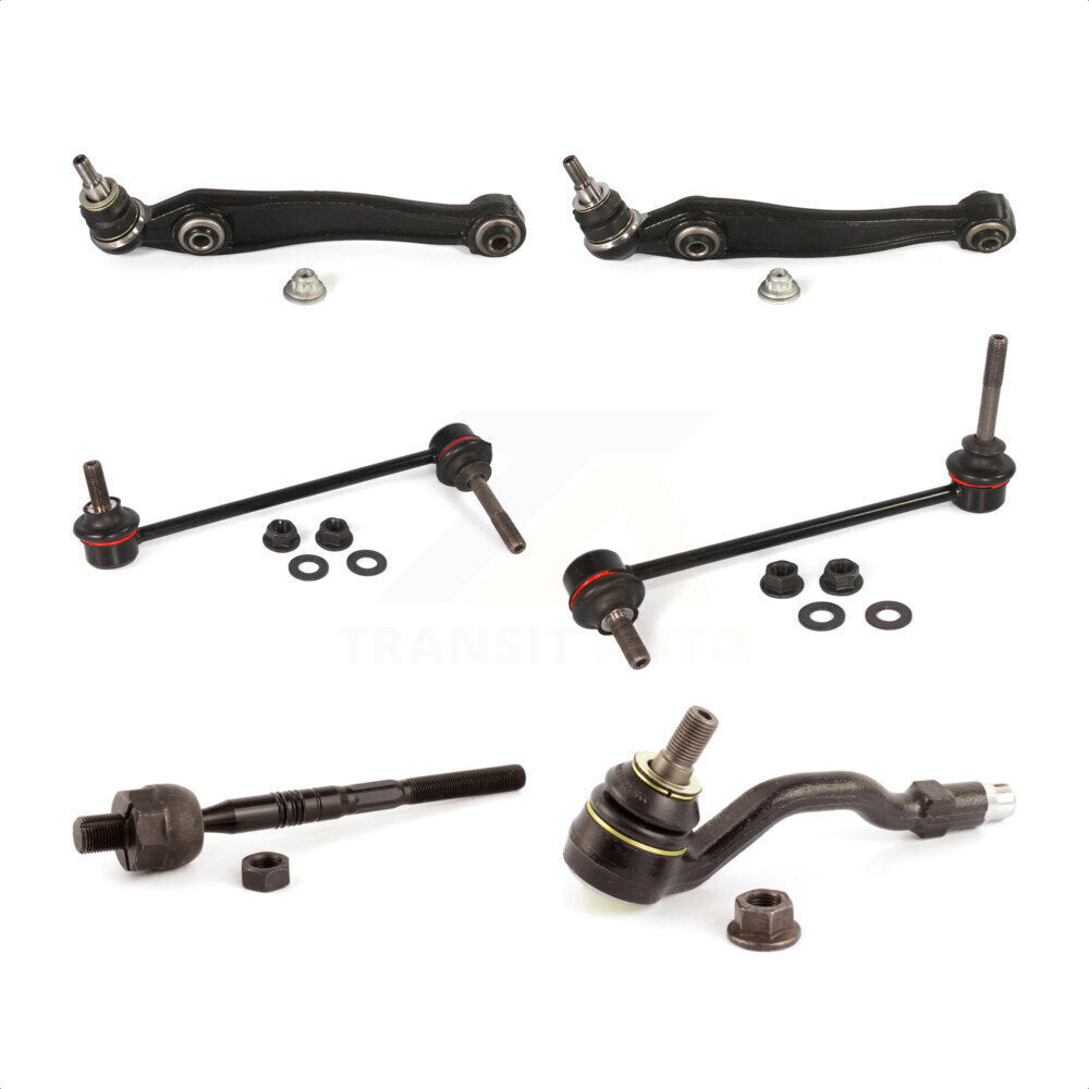 Front Suspension Control Arm And Ball Joint Assembly Steering Tie Rod End Stabilizer Bar Link Kit (6Pc) For BMW X5 X6 Without Adaptive Drive KTR-100492
