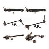 Front Suspension Control Arm And Ball Joint Assembly Steering Tie Rod End Stabilizer Bar Link Kit (6Pc) For BMW X5 X6 Without Adaptive Drive KTR-100492