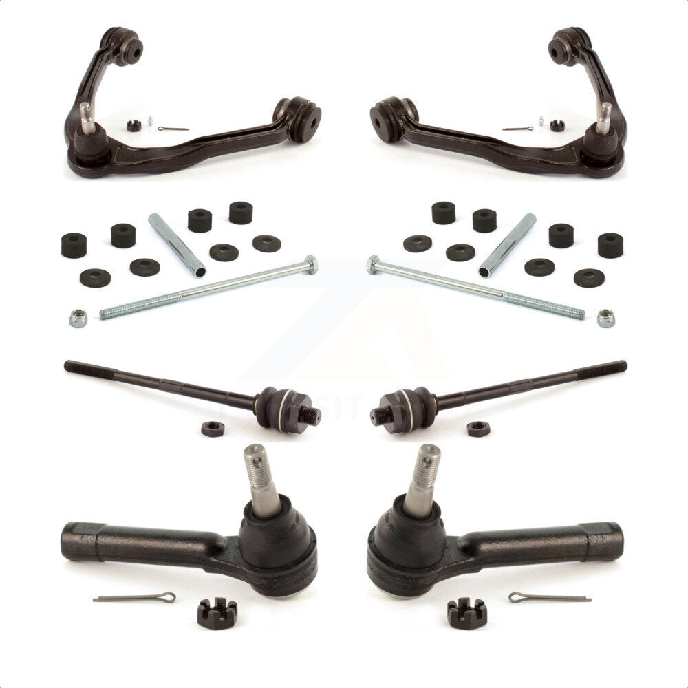 Front Suspension Control Arm And Ball Joint Assembly Steering Tie Rod End Stabilizer Bar Link Kit For Chevrolet Silverado 1500 GMC Tahoe Sierra Suburban Yukon Avalanche XL Cadillac Classic Escalade ESV EXT KTR-100508