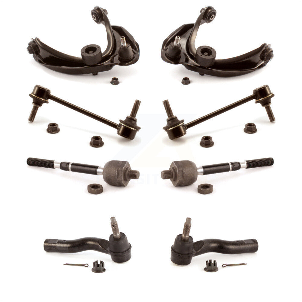 Front Suspension Control Arm And Ball Joint Assembly Steering Tie Rod End Stabilizer Bar Link Kit (8Pc) For Ford Fusion Lincoln MKZ Mercury Milan KTR-100518
