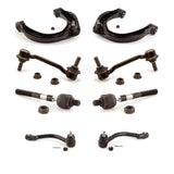 Front Suspension Control Arm And Ball Joint Assembly Steering Tie Rod End Stabilizer Bar Link Kit (8Pc) For Hyundai Sonata Azera KTR-100520