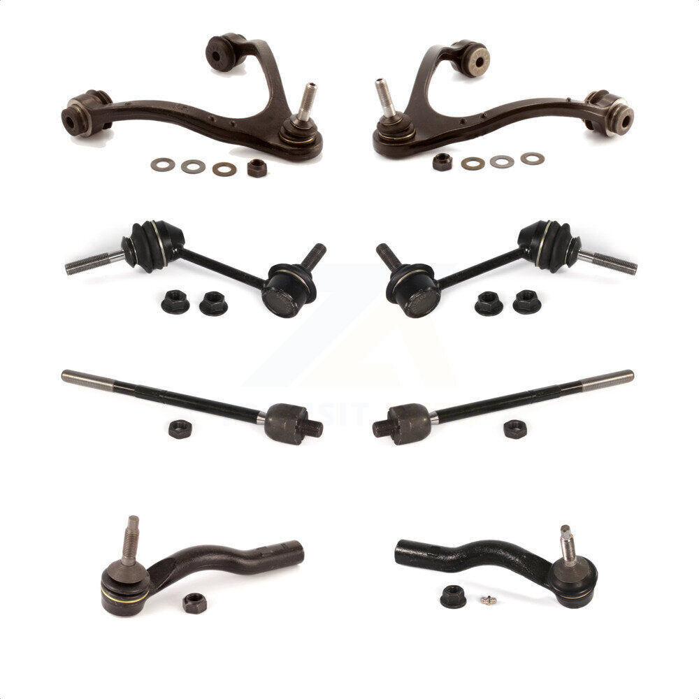 Front Suspension Control Arm And Ball Joint Assembly Steering Tie Rod End Stabilizer Bar Link Kit (8Pc) For Ford Crown Victoria Mercury Grand Marquis Lincoln Town Car Marauder KTR-100524