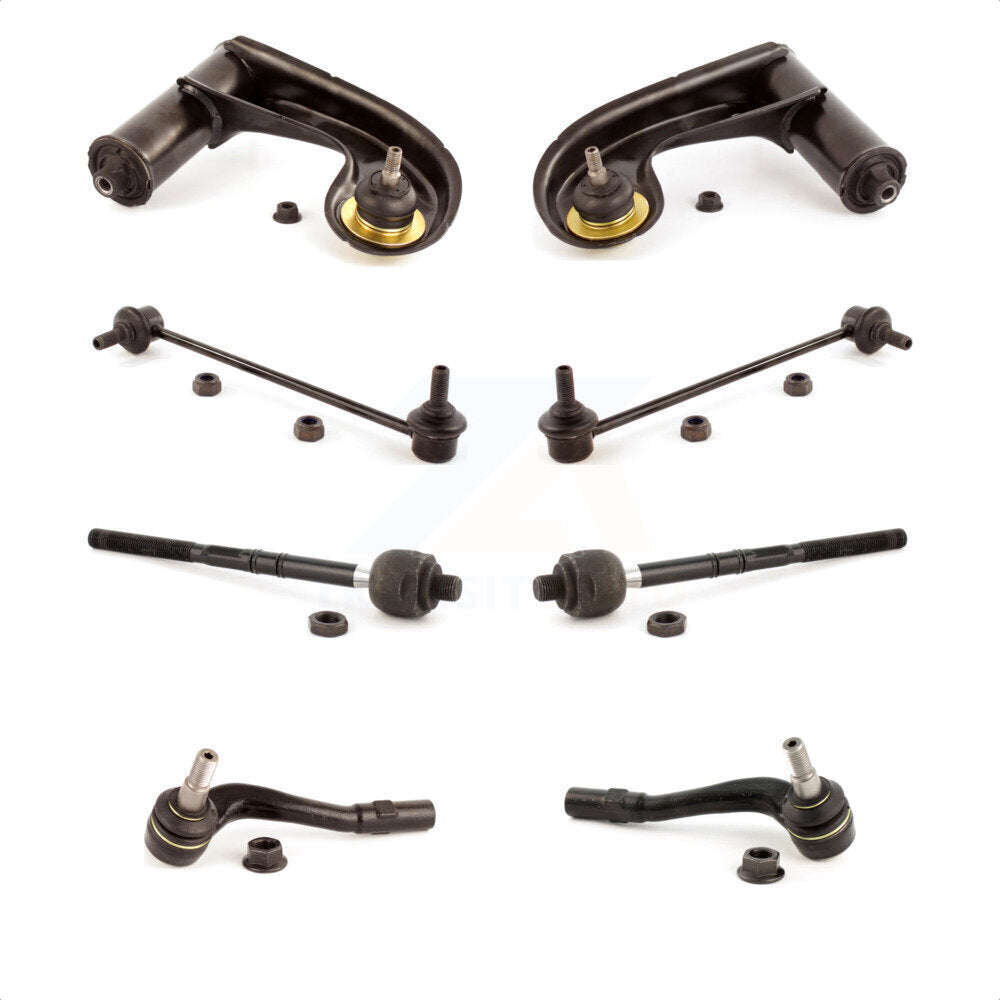 Front Suspension Control Arm And Ball Joint Assembly Steering Tie Rod End Stabilizer Bar Link Kit (8Pc) For 2003 Mercedes-Benz CLK55 AMG With Sport KTR-100529