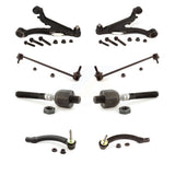 Front Suspension Control Arm And Ball Joint Assembly Steering Tie Rod End Stabilizer Bar Link Kit (8Pc) For 2004 Volvo V70 Naturally Aspirated KTR-100537