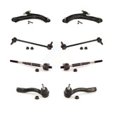 Front Suspension Control Arm And Ball Joint Assembly Steering Tie Rod End Stabilizer Bar Link Kit (8Pc) For 2007-2012 Nissan Sentra KTR-100546