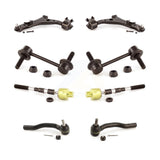 Front Suspension Control Arm And Ball Joint Assembly Steering Tie Rod End Stabilizer Bar Link Kit (8Pc) For Ford Edge Lincoln MKX KTR-100547