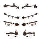 Front Suspension Control Arm And Ball Joint Assembly Steering Tie Rod End Stabilizer Bar Link Kit (8Pc) For 2003-2008 Infiniti FX35 FX45 INFINITI KTR-100548