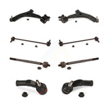 Front Suspension Control Arm And Ball Joint Assembly Steering Tie Rod End Stabilizer Bar Link Kit (8Pc) For Volvo S40 C70 C30 V50 KTR-100554