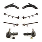 Front Suspension Control Arm And Ball Joint Assembly Steering Tie Rod End Stabilizer Bar Link Kit (8Pc) For 2005 Volkswagen Jetta A4 body code 7th 8th Digit Of VIN Is "1K" KTR-100556
