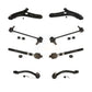 Front Suspension Control Arm And Ball Joint Assembly Steering Tie Rod End Stabilizer Bar Link Kit (8Pc) For Hyundai Elantra Veloster GT Coupe KTR-100571