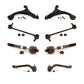 Front Suspension Control Arm And Ball Joint Assembly Steering Tie Rod End Stabilizer Bar Link Kit (8Pc) For 2012-2013 Hyundai Sonata GL GLS 10.63" Center To Length KTR-100572