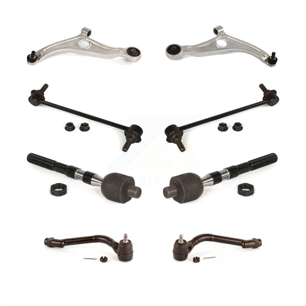 Front Suspension Control Arm And Ball Joint Assembly Steering Tie Rod End Stabilizer Bar Link Kit (8Pc) For Kia Optima KTR-100575