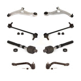 Front Suspension Control Arm And Ball Joint Assembly Steering Tie Rod End Stabilizer Bar Link Kit (8Pc) For Kia Optima KTR-100575