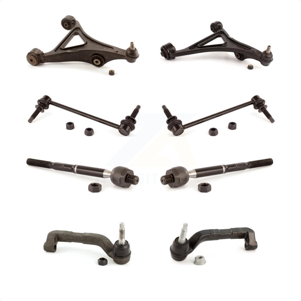 Front Suspension Control Arm And Ball Joint Assembly Steering Tie Rod End Stabilizer Bar Link Kit (8Pc) For Chrysler 300 Dodge Charger Magnum KTR-100579