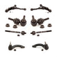Front Suspension Control Arm And Ball Joint Assembly Steering Tie Rod End Stabilizer Bar Link Kit (8Pc) For Chrysler Sebring Dodge Stratus Cirrus Plymouth Breeze KTR-100580