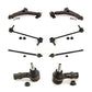 Front Suspension Control Arm And Ball Joint Assembly Steering Tie Rod End Stabilizer Bar Link Kit (8Pc) For Ford Focus KTR-100582