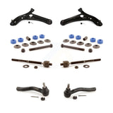 Front Suspension Control Arm And Ball Joint Assembly Steering Tie Rod End Stabilizer Bar Link Kit (8Pc) For 2004-2005 Toyota Echo Manual steering system KTR-100588