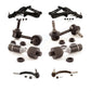 Front Suspension Control Arm And Ball Joint Assembly Steering Tie Rod End Stabilizer Bar Link Kit (8Pc) For Chevrolet Trailblazer GMC Envoy EXT XL Oldsmobile Bravada Isuzu Ascender KTR-100593