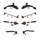 Front Suspension Control Arm And Ball Joint Assembly Steering Tie Rod End Stabilizer Bar Link Kit (8Pc) For Hyundai Santa Fe Kia Sorento KTR-100602
